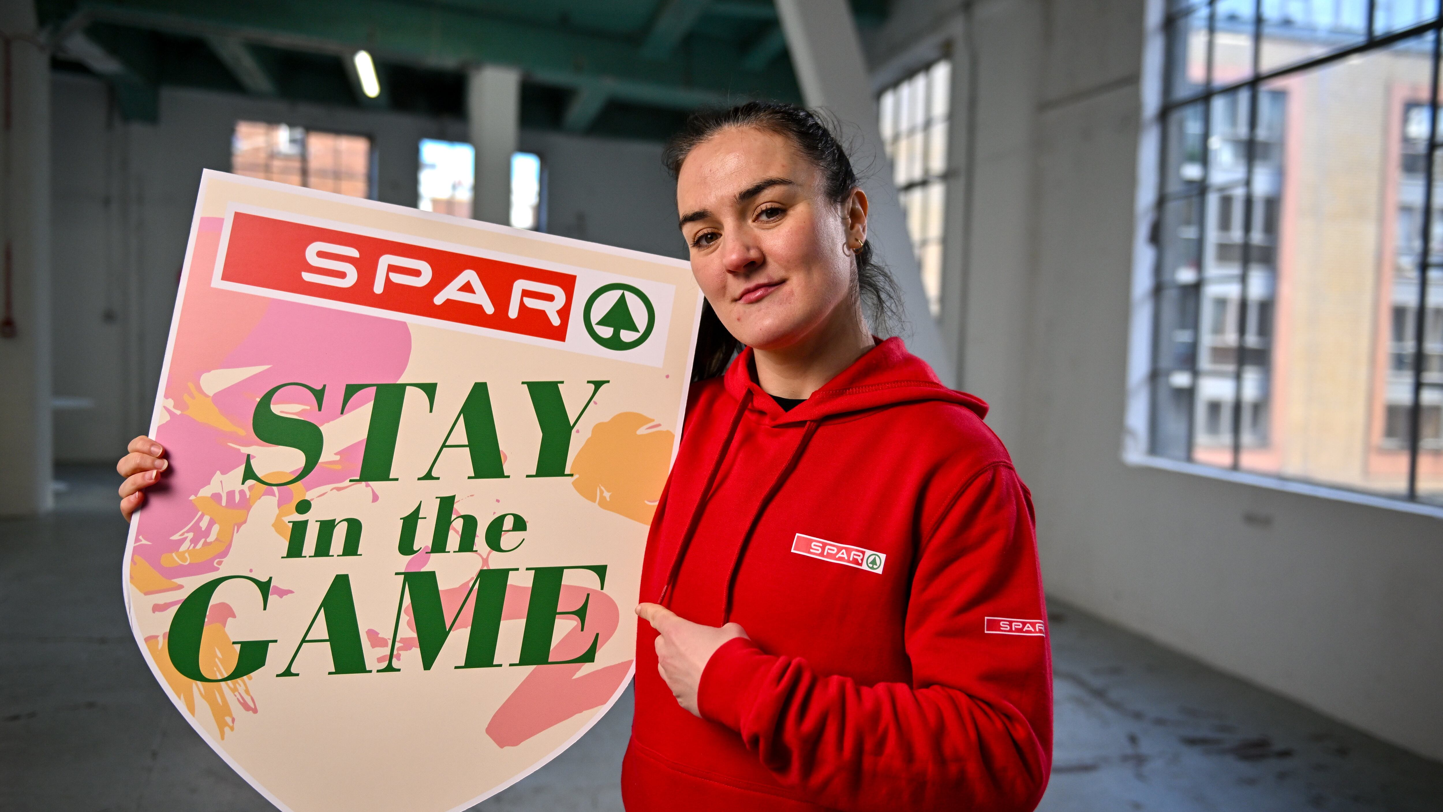 Irish boxer Kellie Harrington pictured at the launch of the SPAR Stay in the Game campaign. The campaign, which is part of SPAR's community fund, will run until June 30 and encourages the public to nominate a school or club in their community that is fostering the continued participation of girls in sport. To nominate a post-primary school or club visit www.spar.ie/communityfund. Picture by Sportsfile