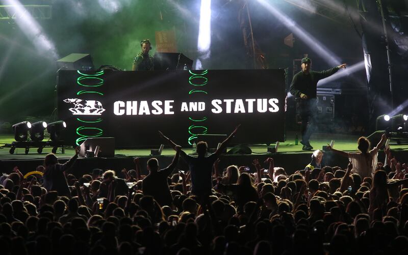 Chase & Status perform at the MTV Crashes Derry-Derry concert