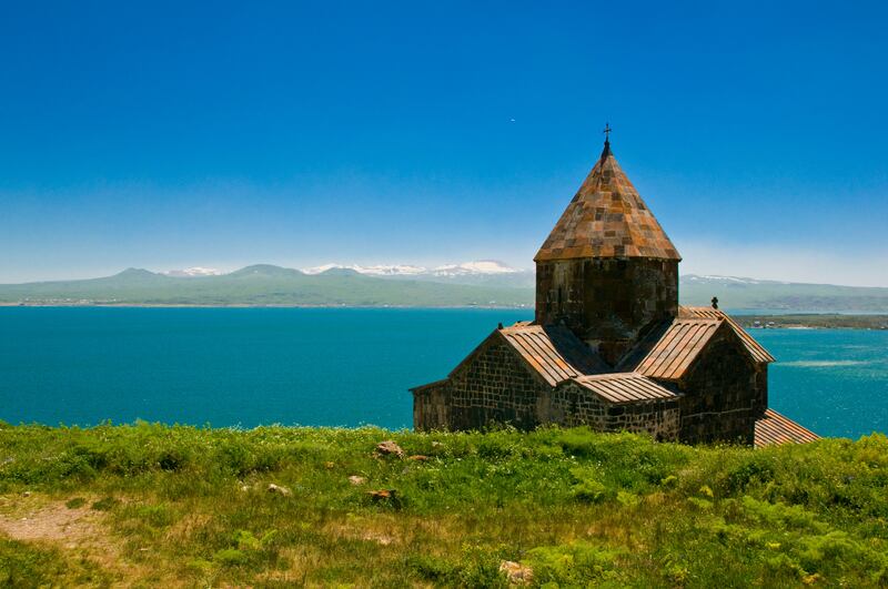 Sevanavank Monastery at Lake Sevan