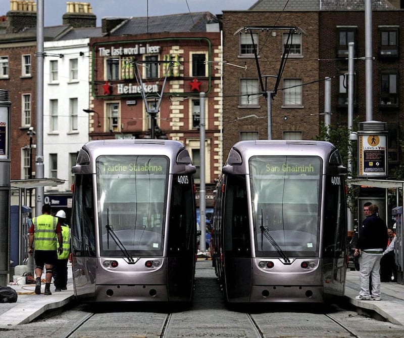 Houses near the Luas rail line Dublin have soared in value, according to a new report 