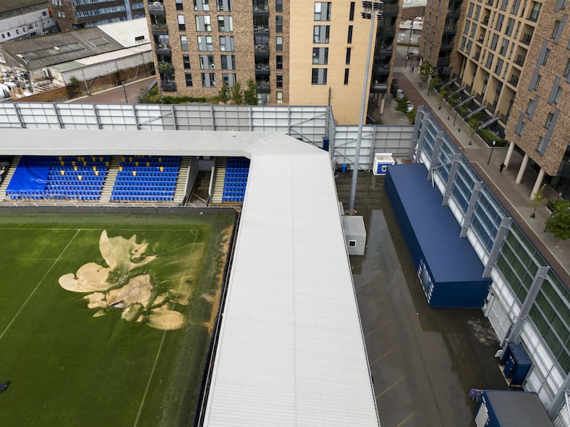 Wimbledon’s stadium has been affected by heavy rainfall