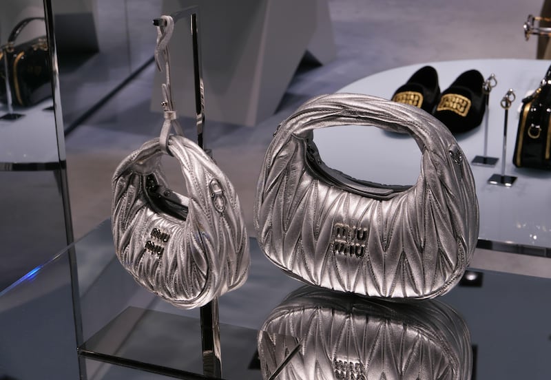 Miu Miu popularised the metallic accessory last year for s/s 24