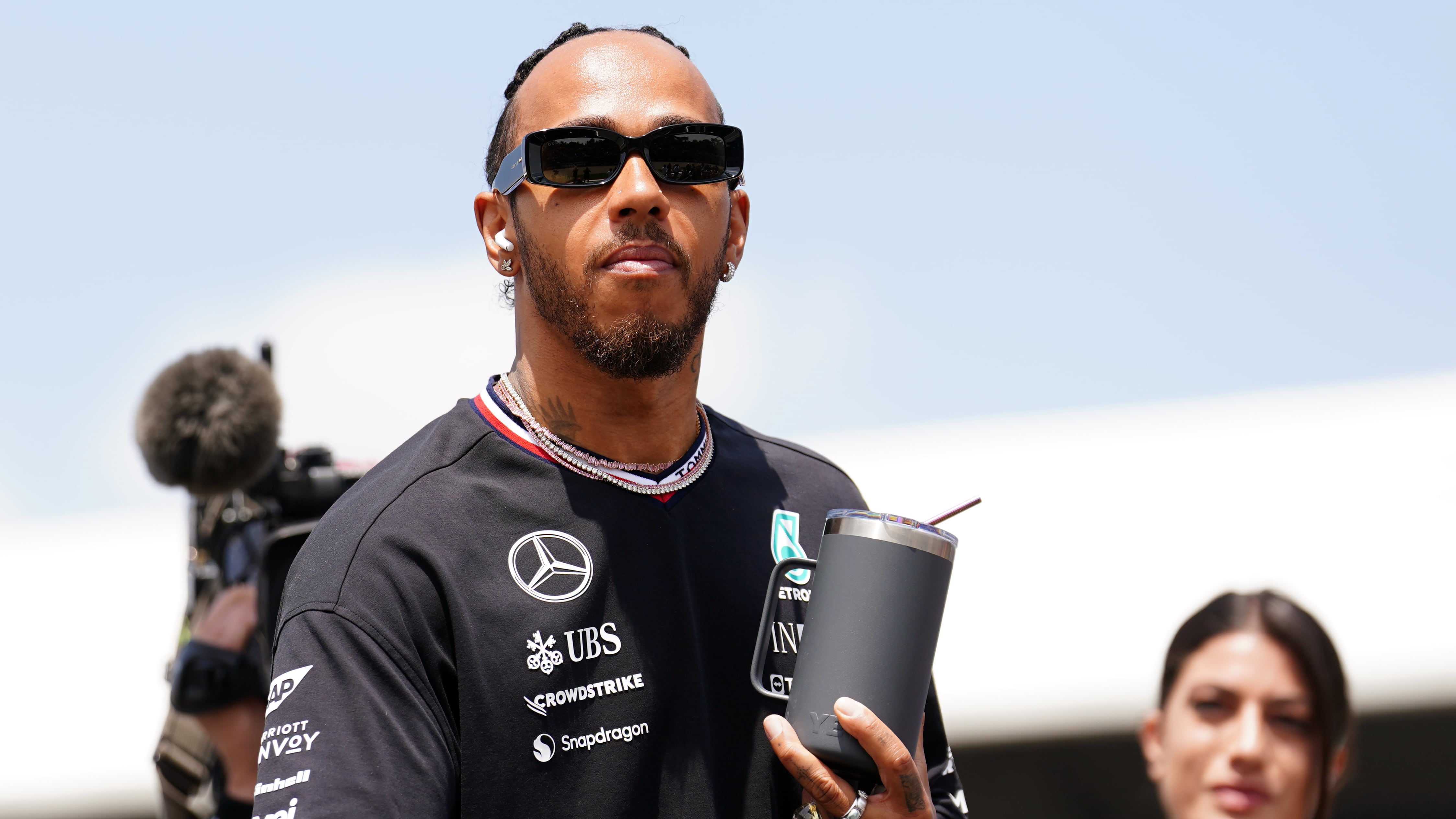 Lewis Hamilton called for “support not negativity” in response to claims of sabotage at Mercedes