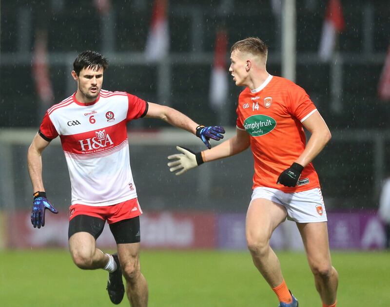 Derry have one of the most consistent man-marking defenders in the game in Chrissy McKaigue and it will be interesting to see who he is earmarked to pick up. 