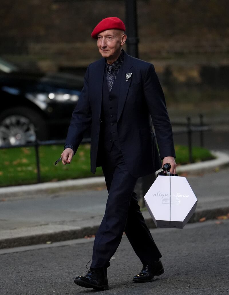 Stephen Jones arrives at 10 Downing Street