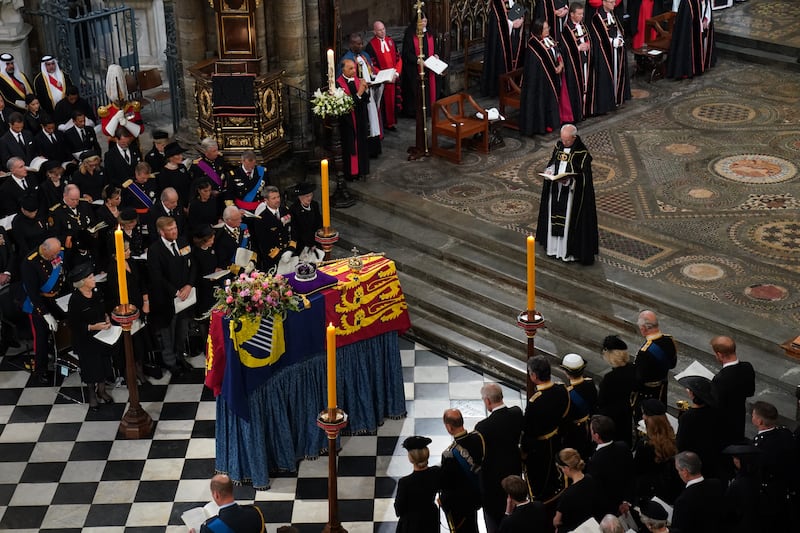 The Archbishop of Canterbury during the State Funeral of Queen Elizabeth II