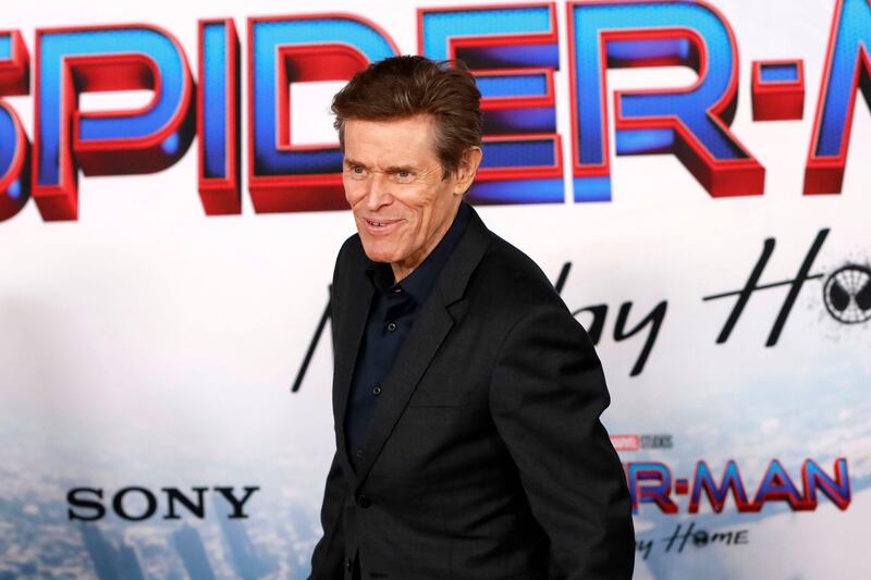 Willem Dafoe at the Spider-Man: No Way Home premiere in 2021 (Kathy Hutchins/Alamy)