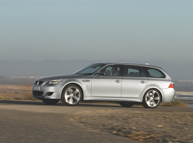 The old M5 Touring comes with a 5.0-litre naturally-aspirated V10 engine. (BMW)