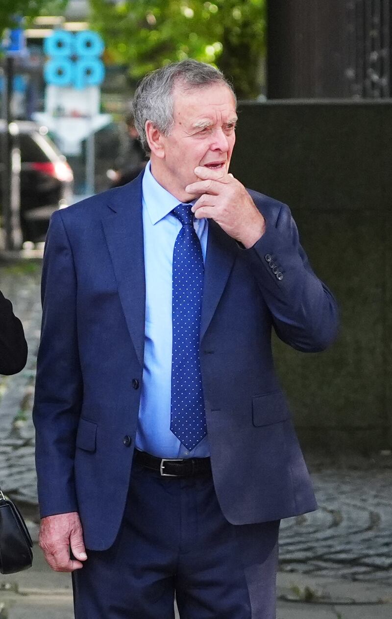 Paula Leeson’s father, Willy Leeson, outside Manchester Civil Justice Centre