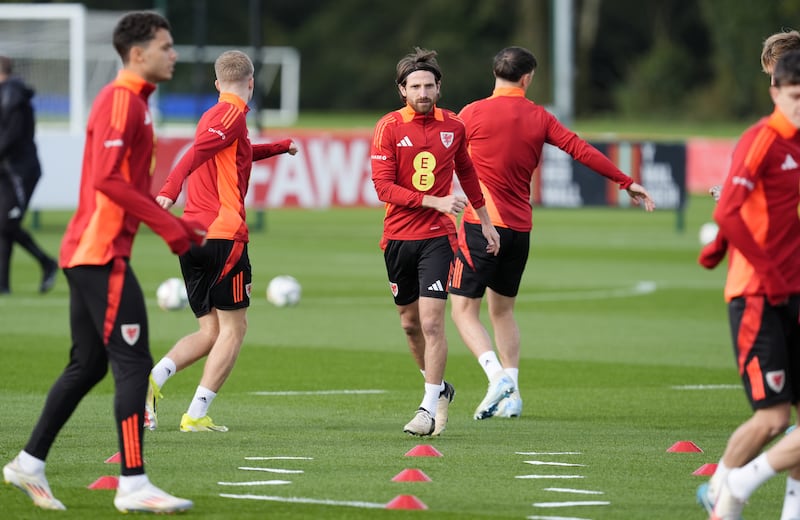 Will veteran Joe Allen (centre) be fit to solves Wales’ midfield problems?