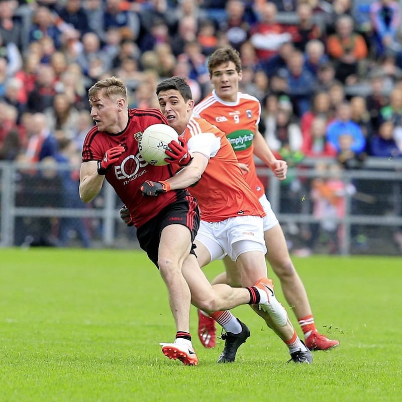 Caolan Mooney was a team-mate of McCartan&#39;s at St Colman&#39;s College and Down minors. Picture by Philip Walsh. 