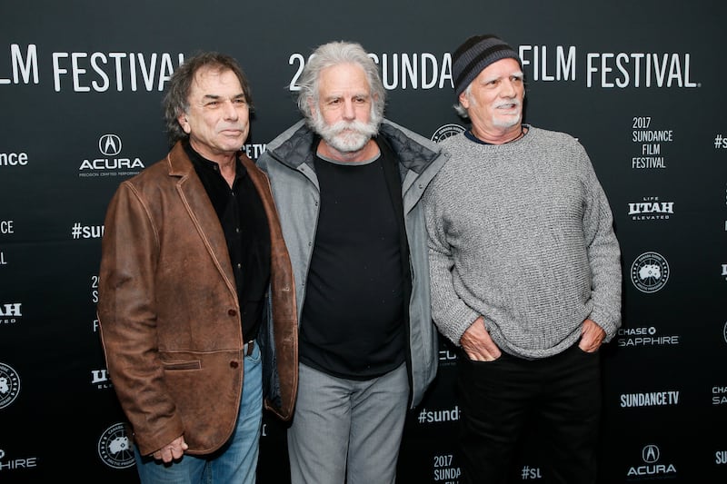 Mickey Hart, from left, Bob Weir, and Bill Kreutzmann (Danny Moloshok/Invision/AP)