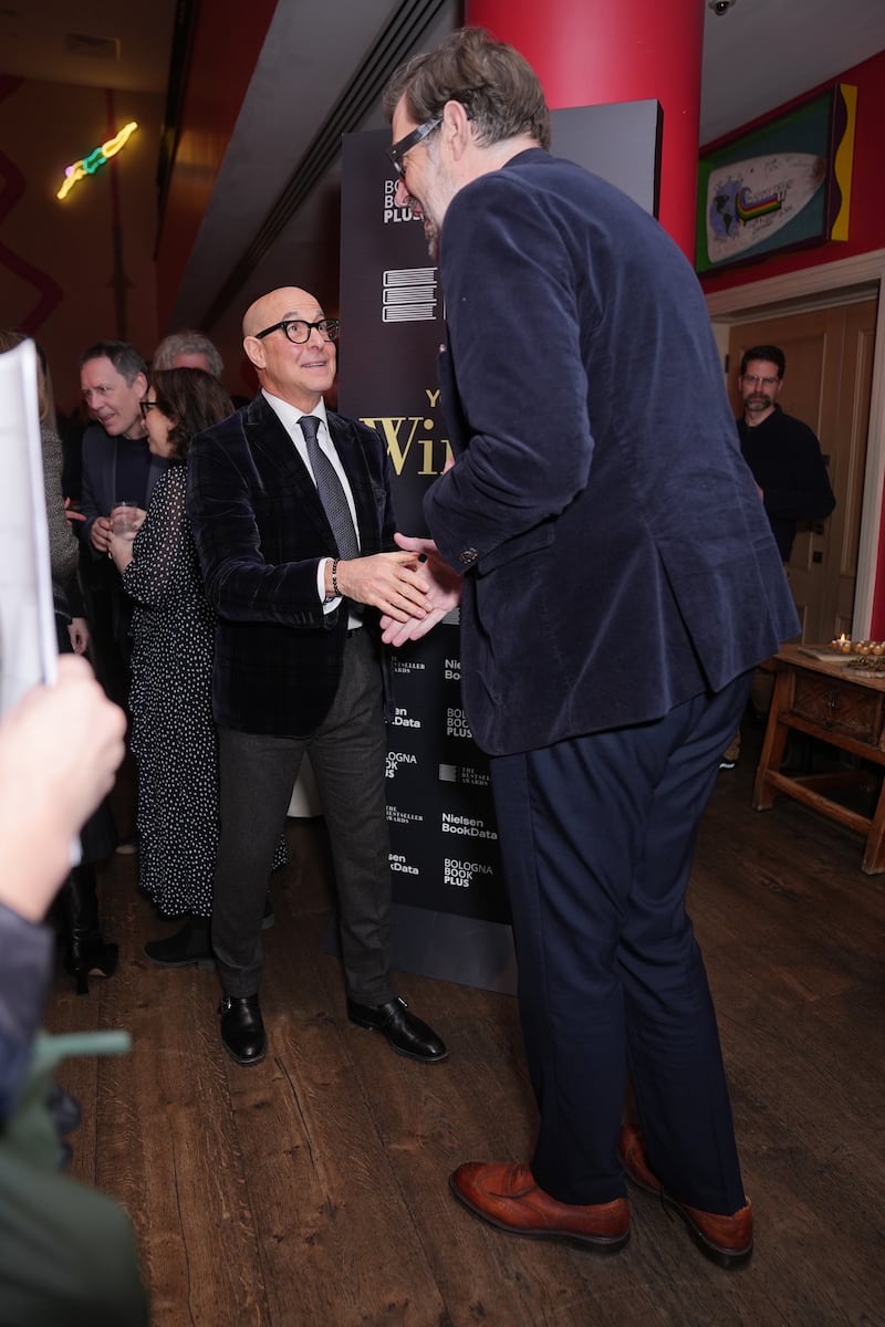 Stanley Tucci and Richard Osman at the Bestseller Awards