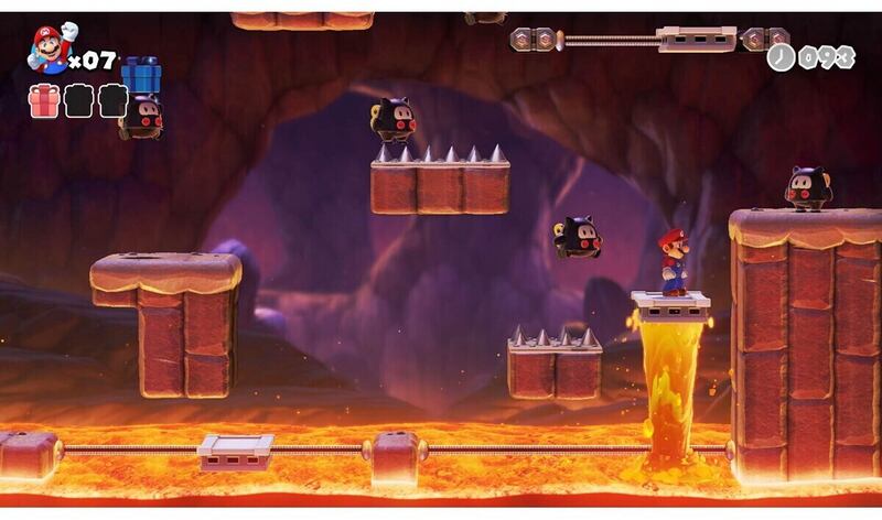 A screenshot from Mario vs Donkey Kong