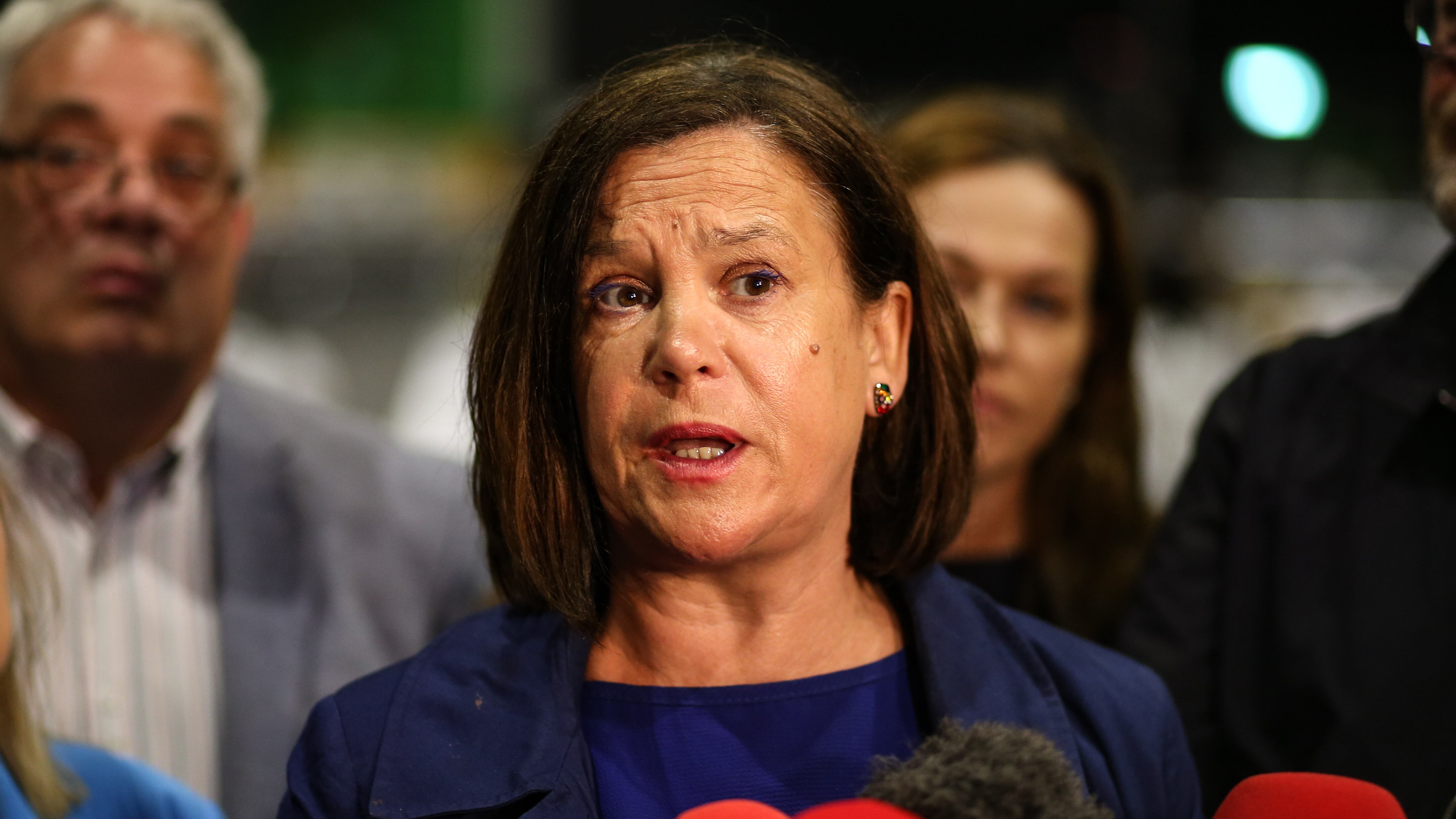 Sinn Fein leader Mary Lou McDonald apologised to party supporters after the disappointing results