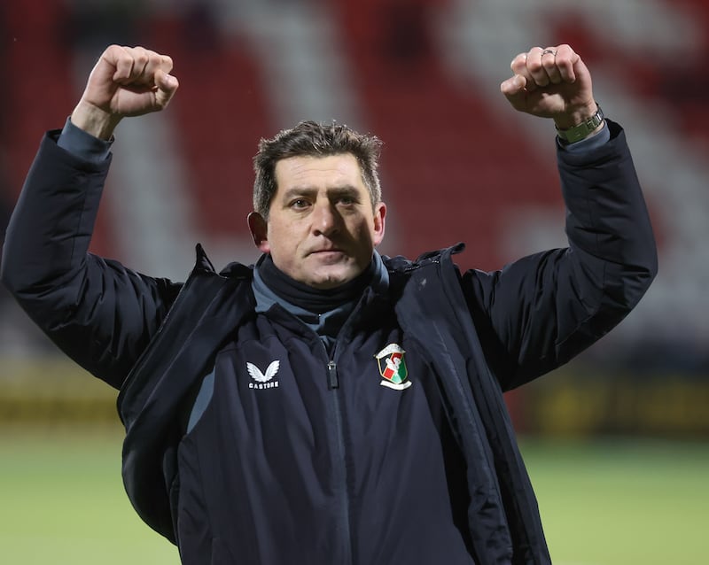 Glentoran's manager Declan Devine          In Today’s game at Solitude Cliftonville v Glentoran    in the Sports Direct premiership 

Desmond Loughery Pacemaker press