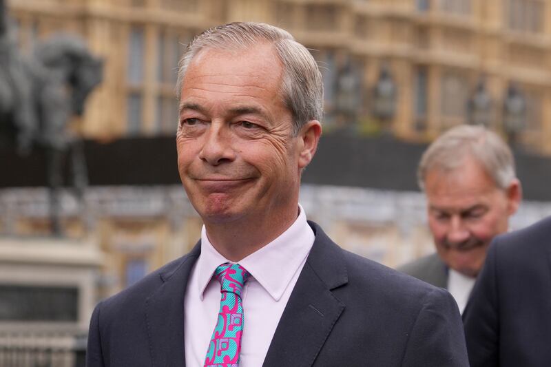 Reform UK leader Nigel Farage elicited groans when he criticised Sir Lindsay Hoyle’s predecessor John Bercow as a ‘little man’