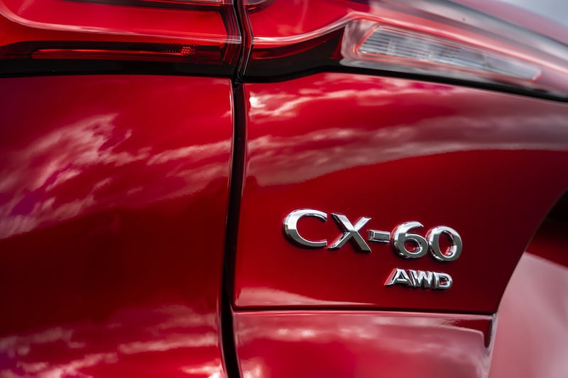 The CX-60 comes with either rear-wheel-drive or, as in the case of the most powerful diesel version and the petrol-electric plug-in hybrid, all-wheel-drive