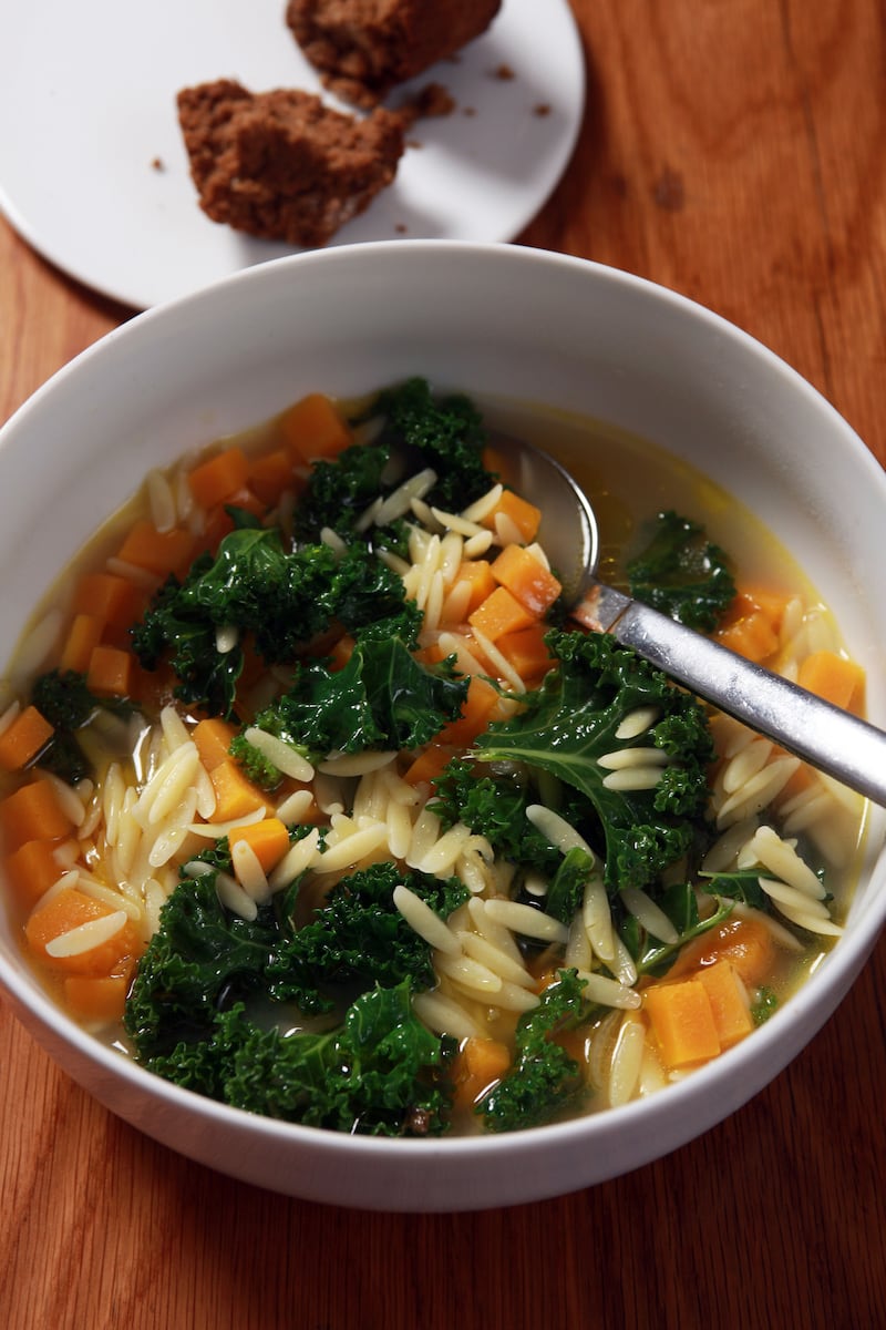 Niall McKenna's Butternut Squash, Kale and Orzo Soup