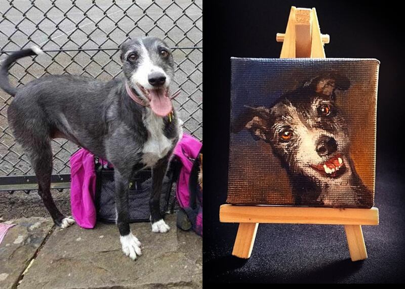 Mrs Birchmore replicated her late grandmother’s dog Cassie in mini painted form