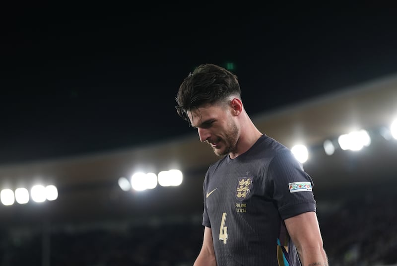 Declan Rice missed the Champions League defeat to Inter with a broken toe and came off early against Chelsea