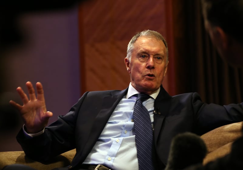 Sir Geoff Hurst was speaking at a book festival