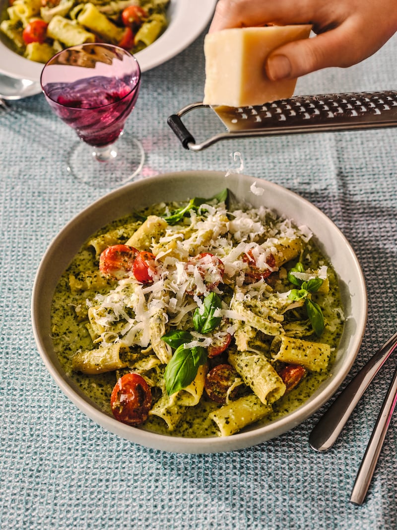 Chicken pesto pasta from Poppy Cooks: The Actually Delicious Slow Cooker Cookbook 