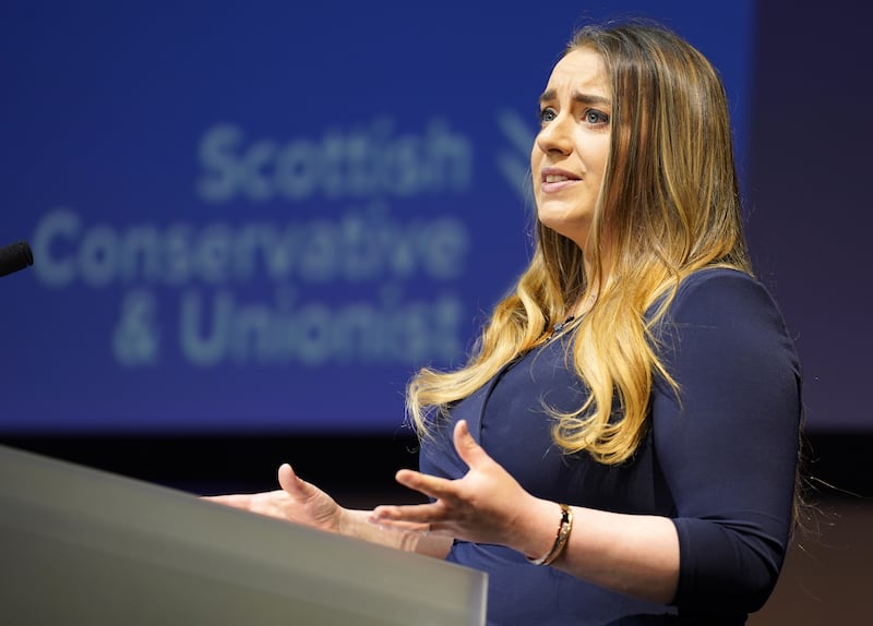 Meghan Gallacher spoke out against ‘blue on blue’ attacks as she said the Tories needed to be a ‘strong, united team’ when the leadership contest is over.