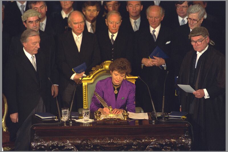 Mary Robinson was elected President in 1990