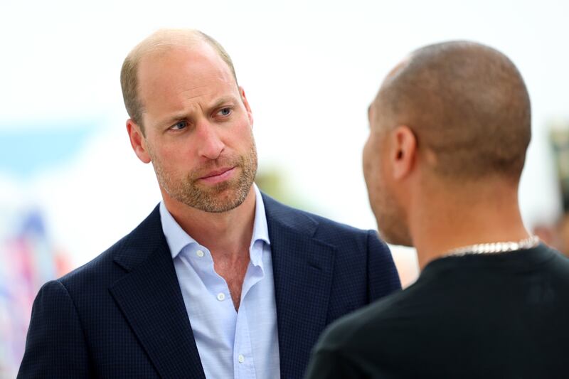 William’s stubble seems to be here to stay