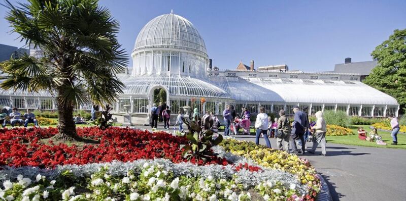 The popular Botanic Gardens in Belfast 