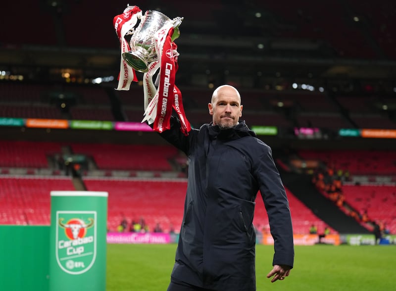 Ten Hag won the Carabao Cup in 2023