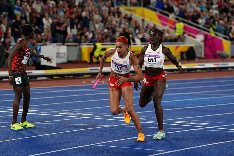 Jodie Williams steps out of lane during the Women’s 400m Final at the 2022 Commonwealth Games in Birmingham