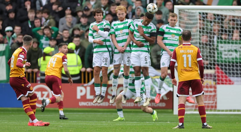 Miller hit the woodwork twice against Celtic last weekend