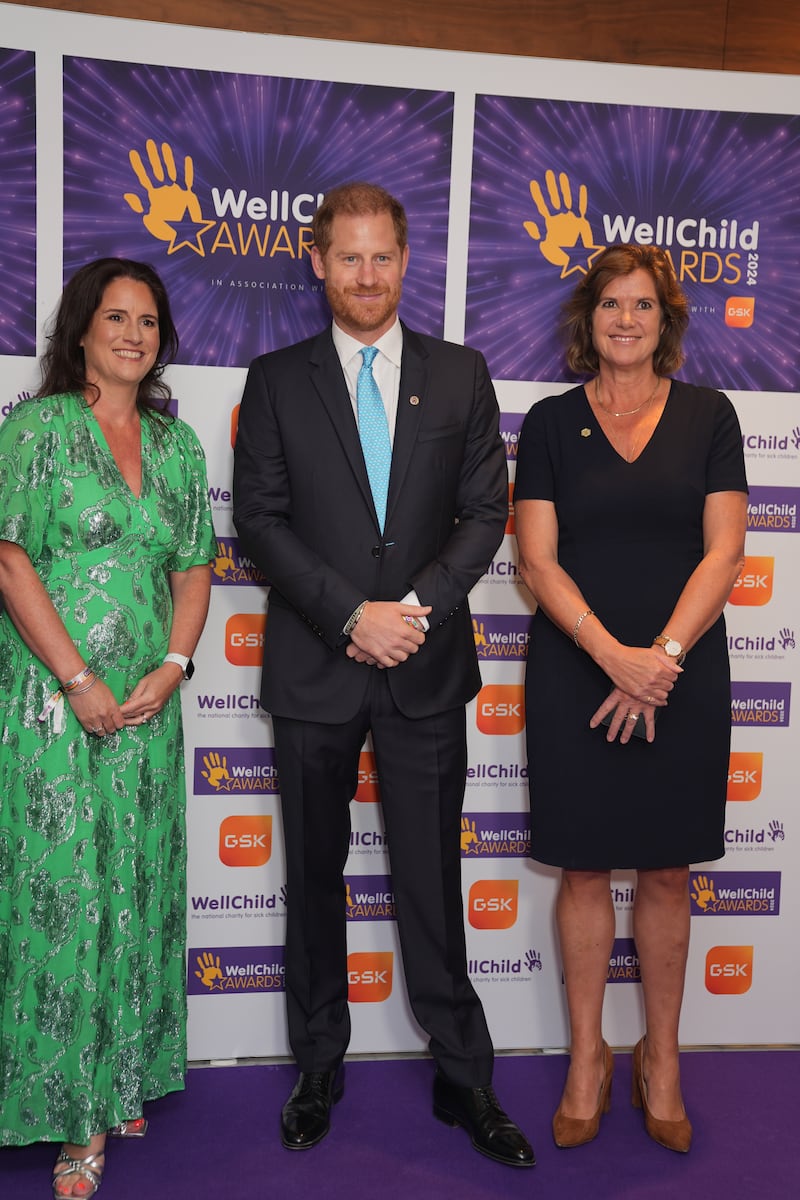 Harry at the annual WellChild Awards 2024 in London on Monday