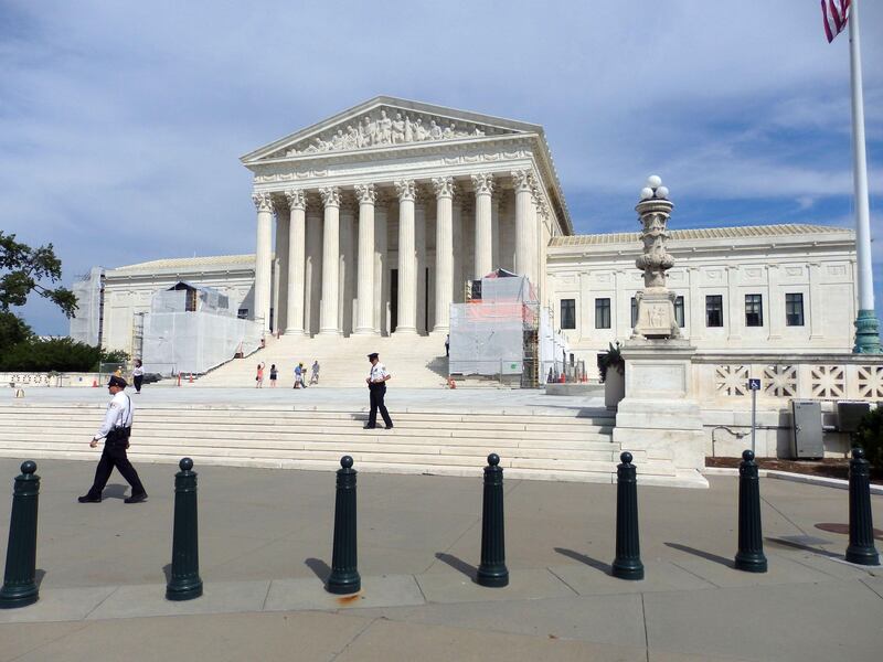 The US supreme court Building in Washington DC