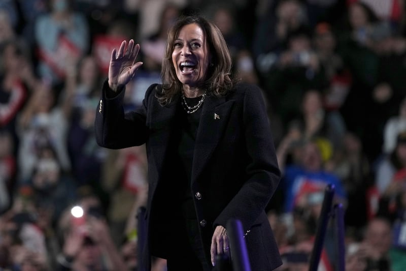 Democratic presidential nominee Kamala Harris (Susan Walsh/AP)