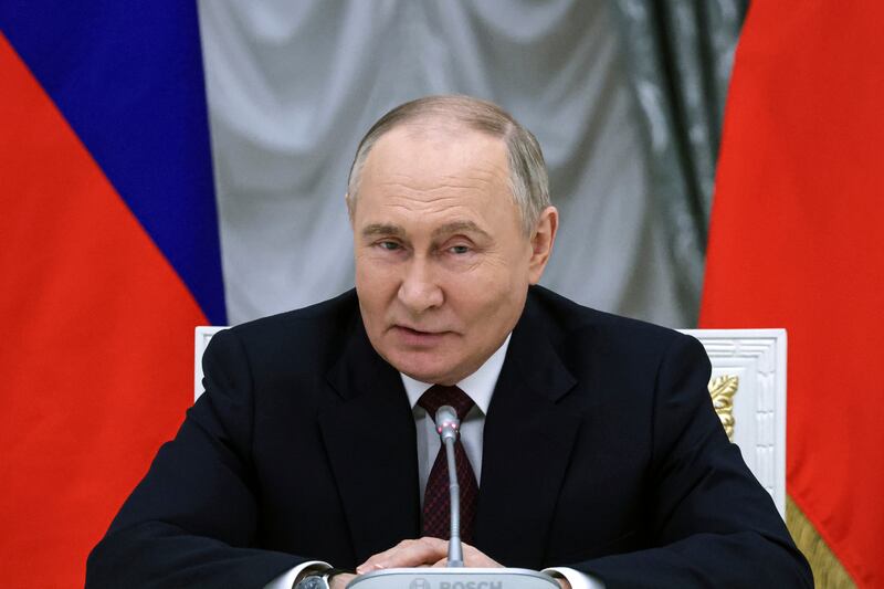 Russian President Vladimir Putin has suggested that Russia would be open to negotiations with Ukraine (Vyacheslav Prokofyev, Sputnik, Kremlin Pool Photo via AP)