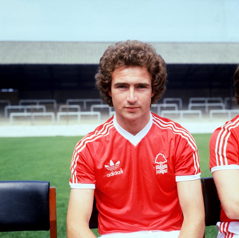 Future Northern Ireland captain and Republic of Ireland manager Martin O'Neill with Nottingham Forest in 1978.