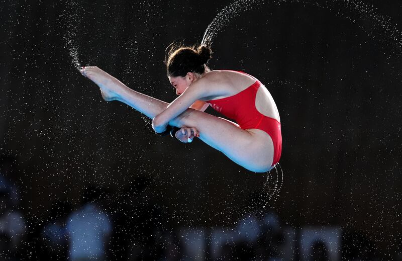 Andrea Spendolini-Sirieix during the Women’s 10m Platform Final where she came sixth