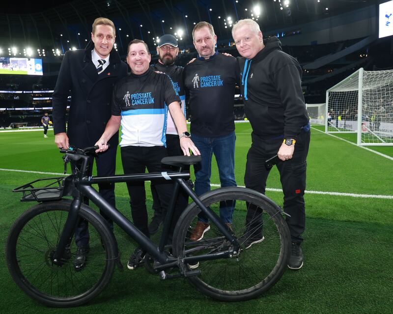 Former Tottenham captain Michael Dawson (left) is a long-time supporter of Prostate Cancer UK