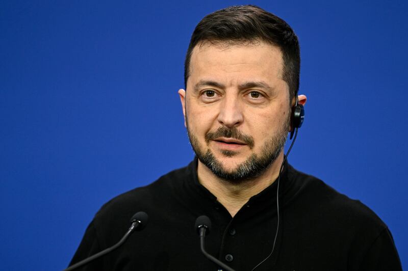 Ukraine’s President Volodymyr Zelensky attended the summit (Denes Erdos/AP)