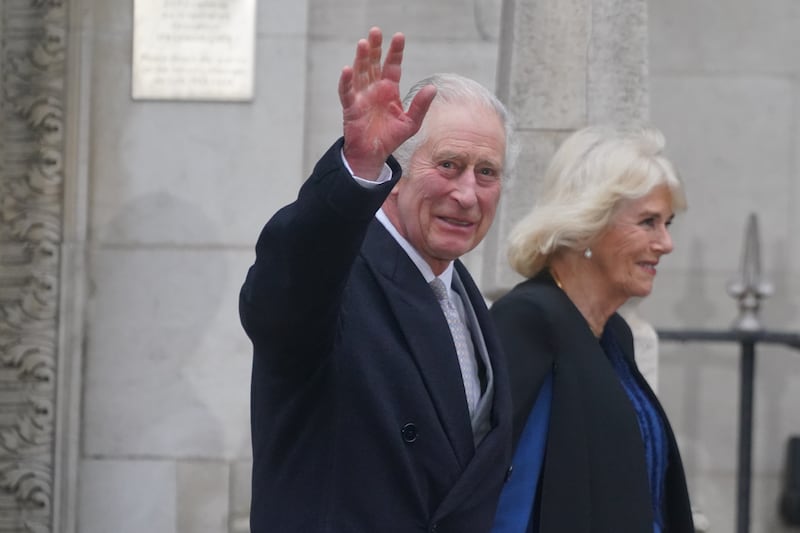 The King and Queen leaving the London Clinic after Charles’s procedure for an enlarged prostate