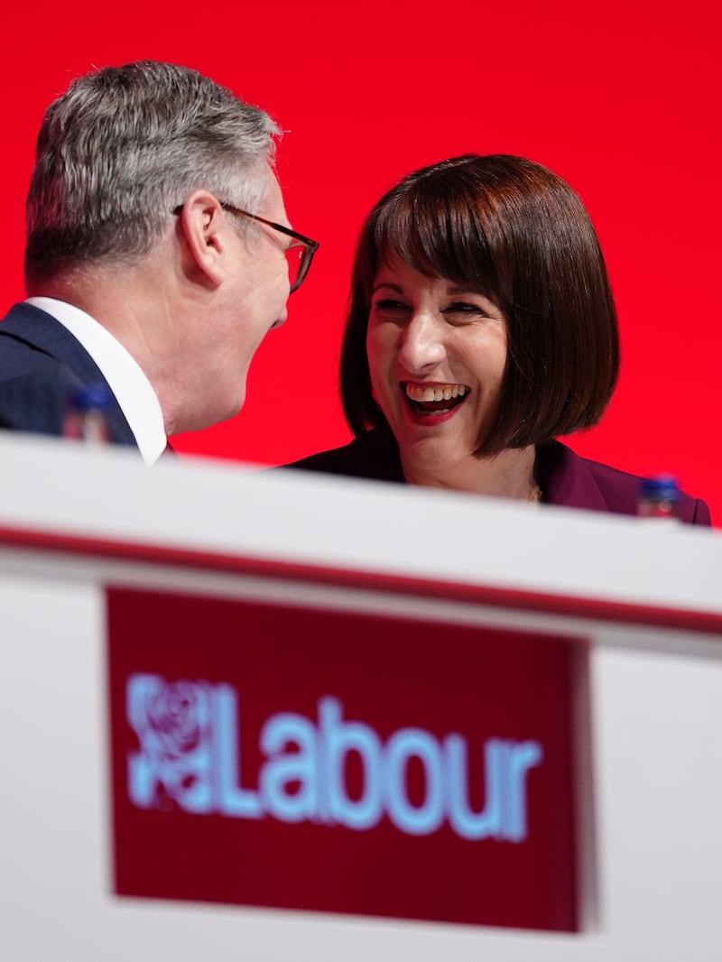 Chancellor of the Exchequer Rachel Reeves with Prime Minister Sir Keir Starmer