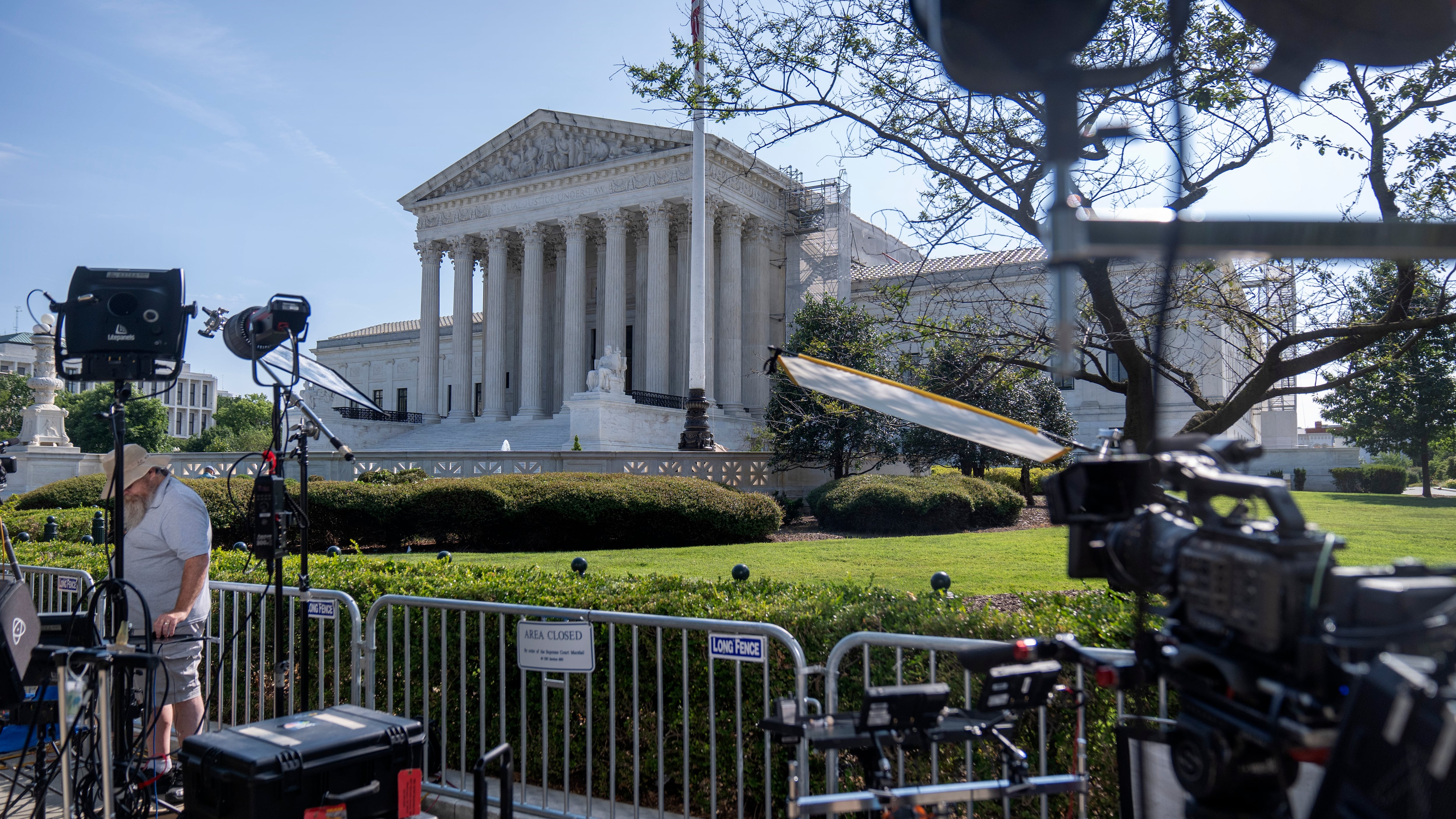 The Supreme Court in Washington ruled on the charge of obstruction in relation to the January 6 riot (Mark Schiefelbein/AP)