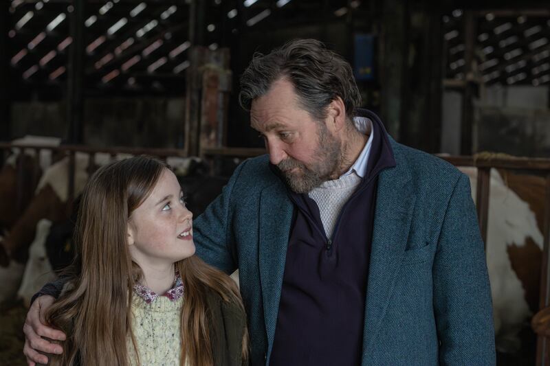 Aoife (Ella Rose Sands) grows dependent on her loving grandfather (James Doran)