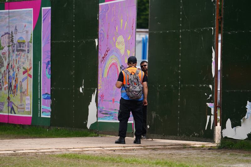 Security at a gate at the Lambeth Country Show