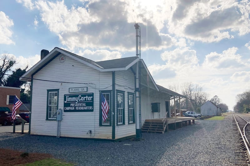 Jimmy Carter’s 1976 presidential campaign headquarters sits in quiet Plains, Georgia