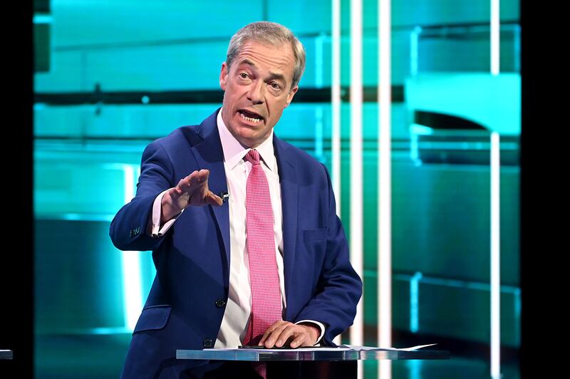 Reform UK leader Nigel Farage (Jonathan Hordle/ITV)