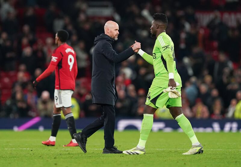 Andre Onana played under Erik ten Hag at Ajax before linking back up at Old Trafford